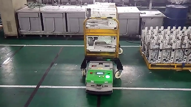 Two Way Automatic Guided Vehicle , AGV Autonomous Guided Vehicle For Smt Line