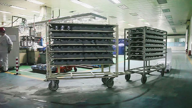 L Type Automatic Guided Vehicle , AGV Towing Vehicle For Food Industry